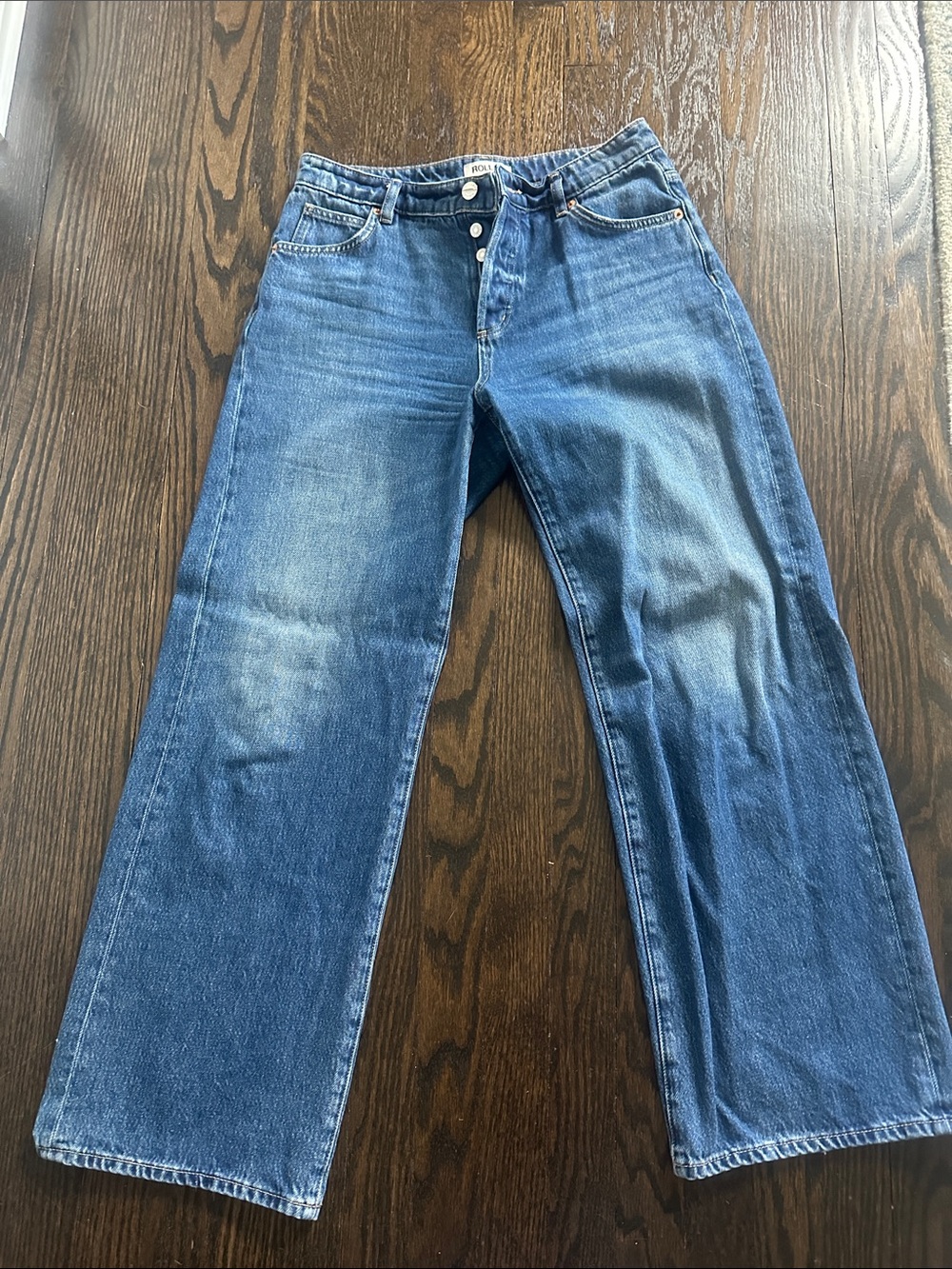 ROLLA'S Relaxed Straight-Leg Indigo Jeans